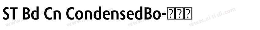 ST Bd Cn CondensedBo字体转换